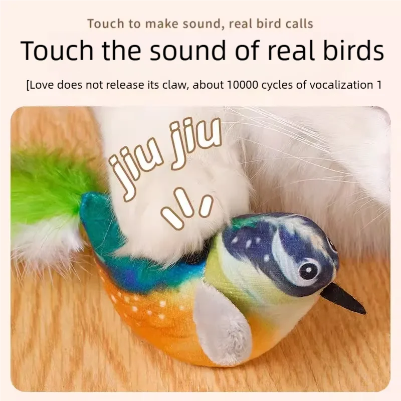 Oiseau interactif pour chat détail du jouet