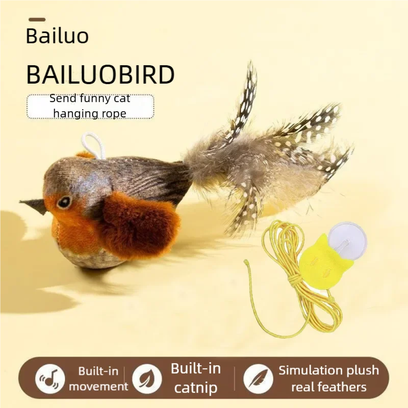 Oiseau interactif pour chat coloris disponible