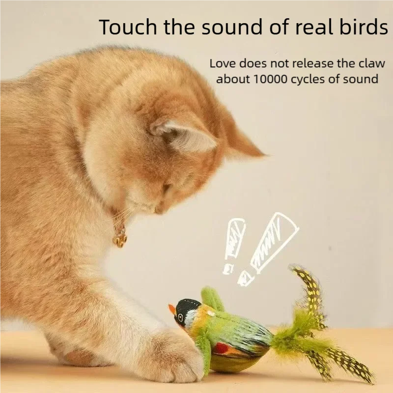 Oiseau interactif pour chat