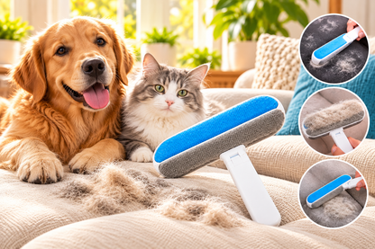 Brosse anti-poils pour chien et chat
