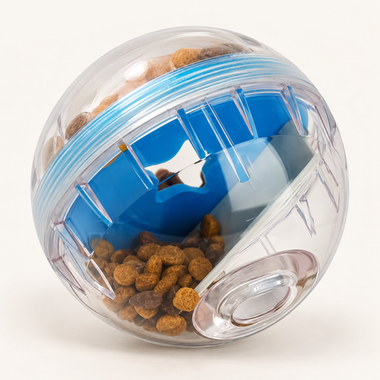Balle distributrice de friandises pour chien – vue studio
